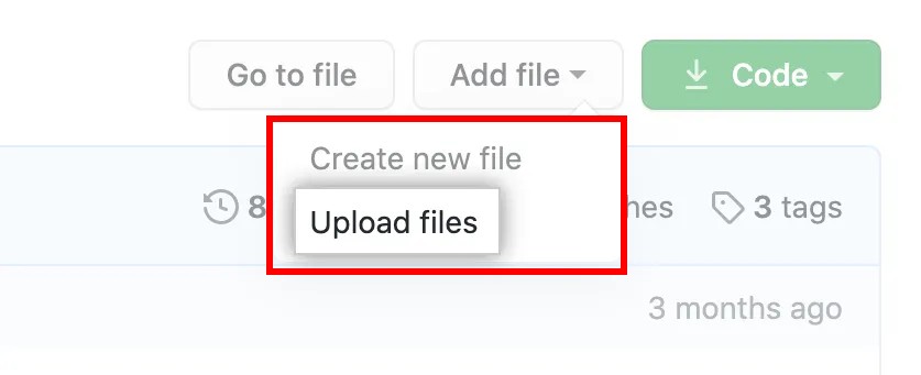 Add files to your repository Github